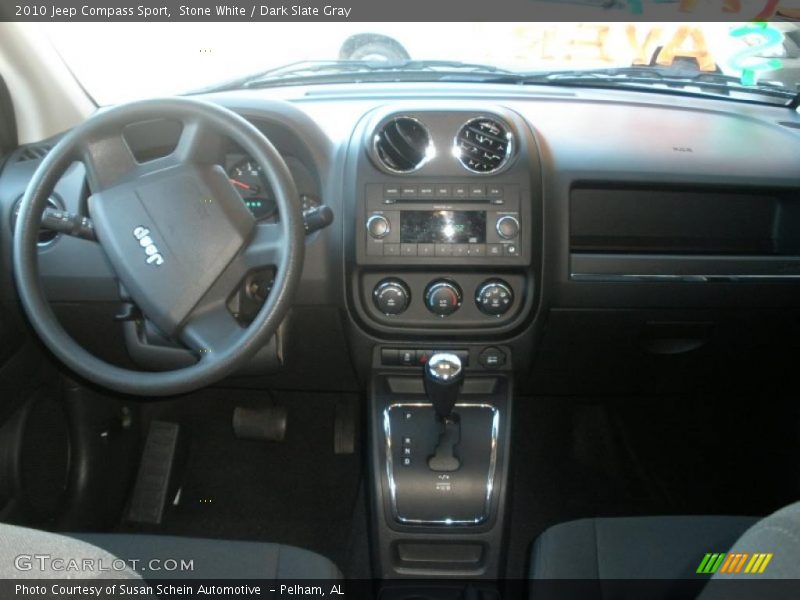 Stone White / Dark Slate Gray 2010 Jeep Compass Sport