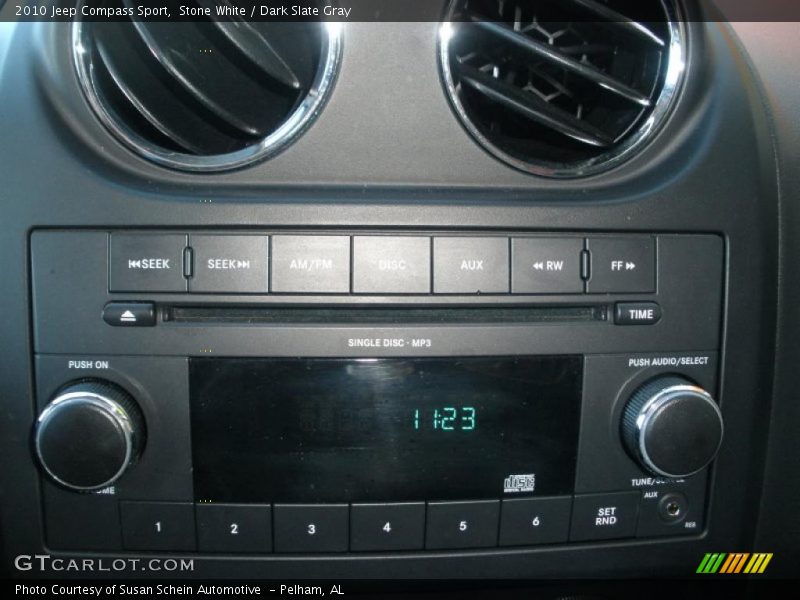 Stone White / Dark Slate Gray 2010 Jeep Compass Sport
