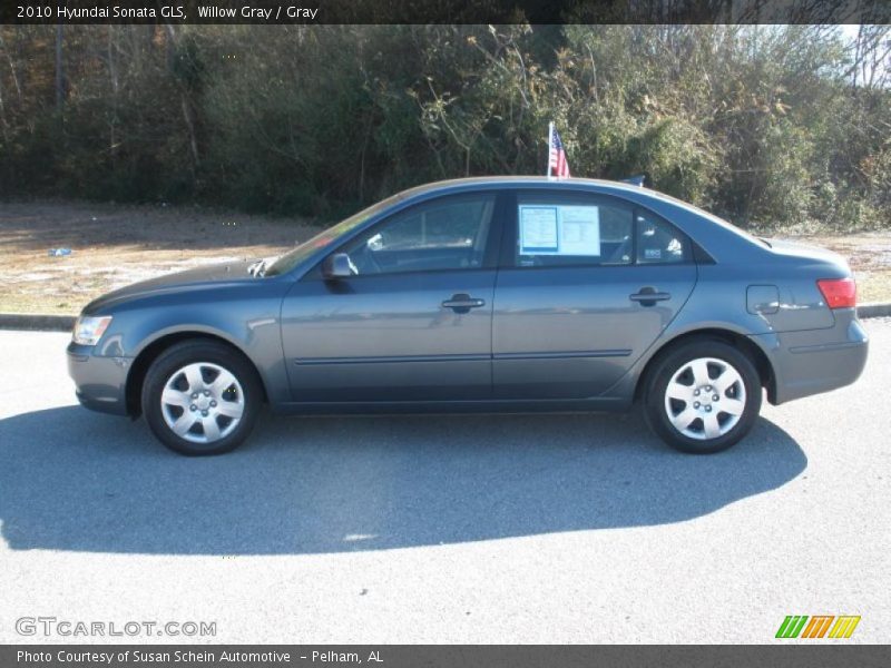 Willow Gray / Gray 2010 Hyundai Sonata GLS