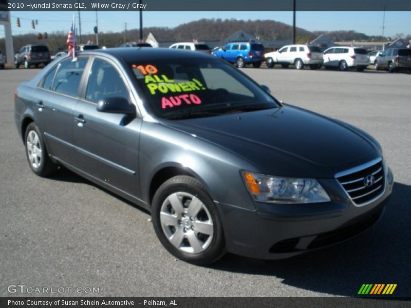 Willow Gray / Gray 2010 Hyundai Sonata GLS