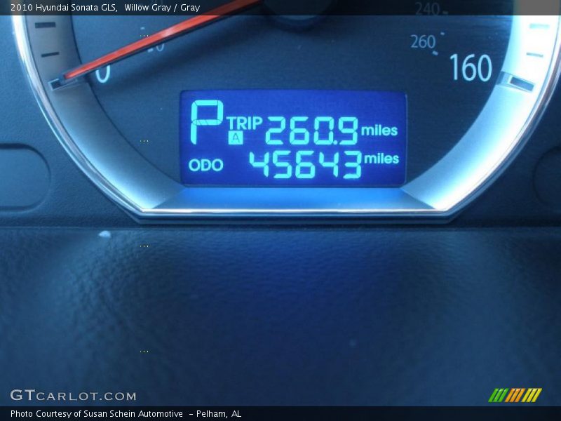 Willow Gray / Gray 2010 Hyundai Sonata GLS