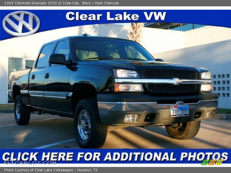 Black / Dark Charcoal 2003 Chevrolet Silverado 1500 LS Crew Cab