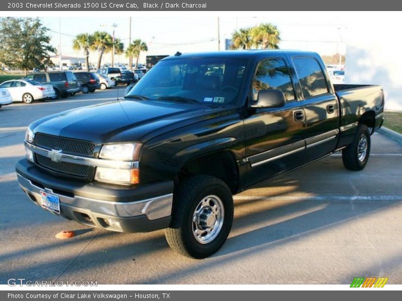 Black / Dark Charcoal 2003 Chevrolet Silverado 1500 LS Crew Cab