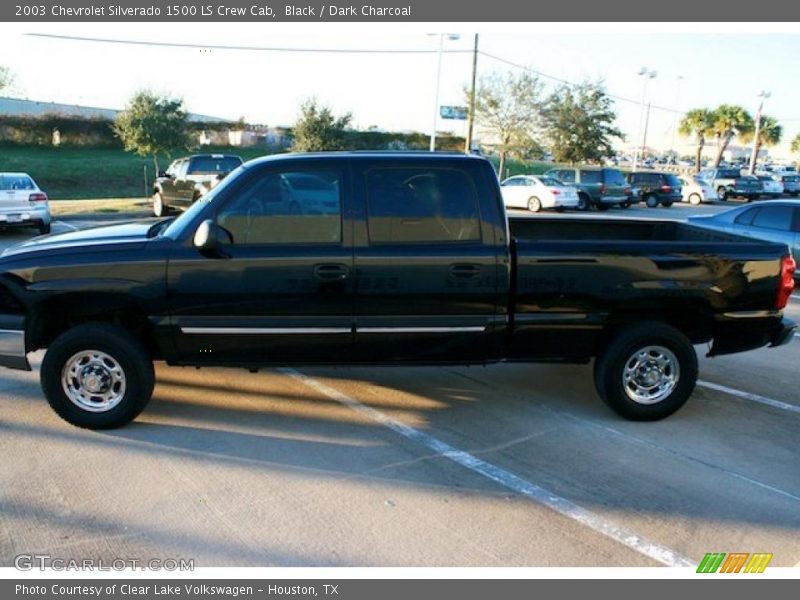 Black / Dark Charcoal 2003 Chevrolet Silverado 1500 LS Crew Cab