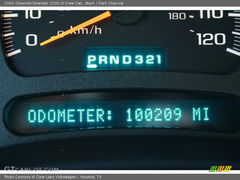 Black / Dark Charcoal 2003 Chevrolet Silverado 1500 LS Crew Cab