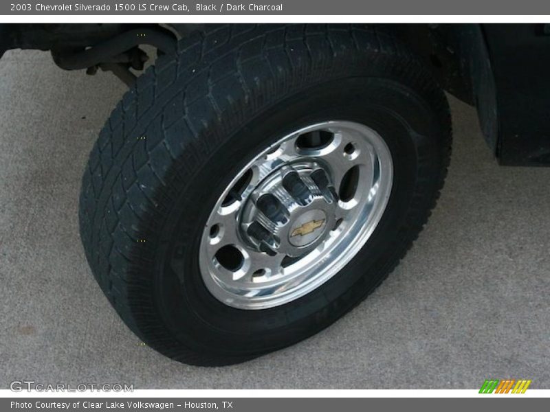 Black / Dark Charcoal 2003 Chevrolet Silverado 1500 LS Crew Cab