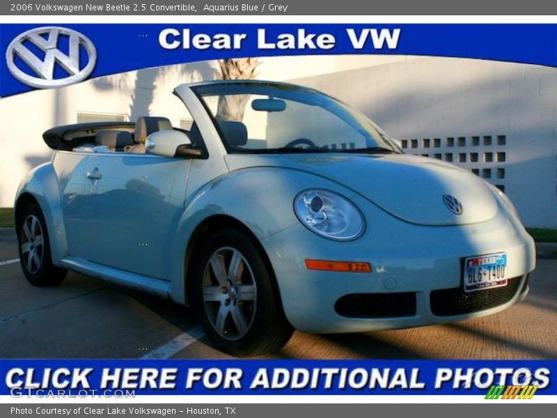 Aquarius Blue / Grey 2006 Volkswagen New Beetle 2.5 Convertible
