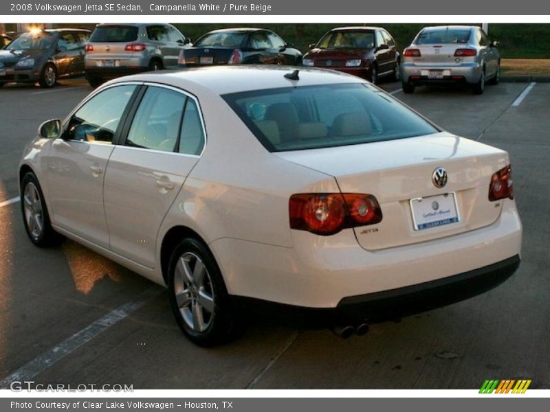 Campanella White / Pure Beige 2008 Volkswagen Jetta SE Sedan