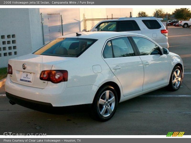 Campanella White / Pure Beige 2008 Volkswagen Jetta SE Sedan