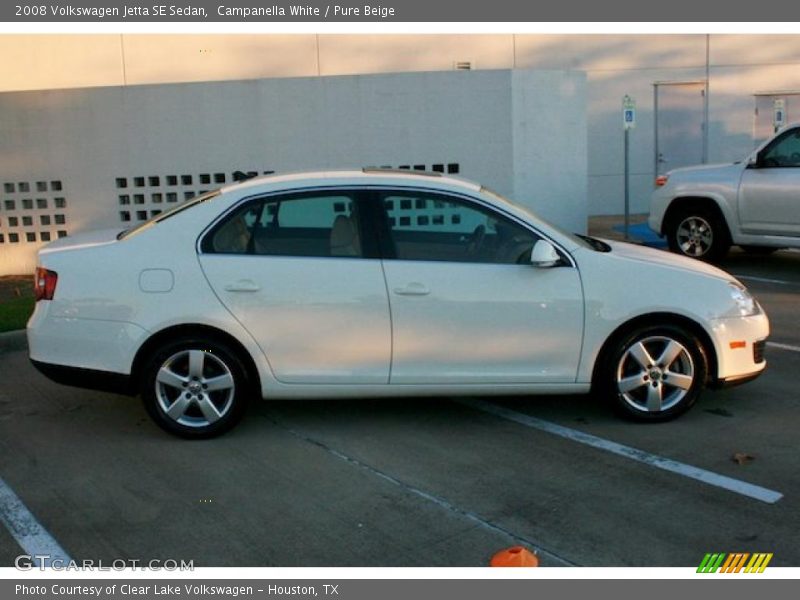 Campanella White / Pure Beige 2008 Volkswagen Jetta SE Sedan