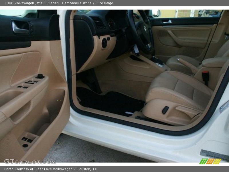 Campanella White / Pure Beige 2008 Volkswagen Jetta SE Sedan