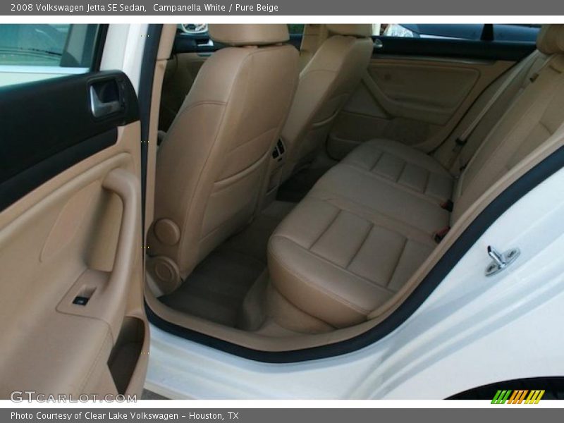 Campanella White / Pure Beige 2008 Volkswagen Jetta SE Sedan