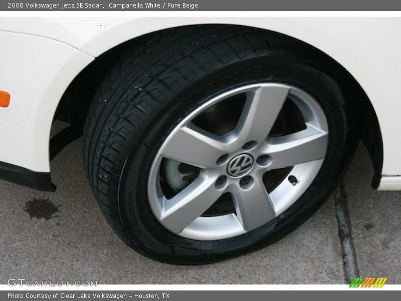 Campanella White / Pure Beige 2008 Volkswagen Jetta SE Sedan