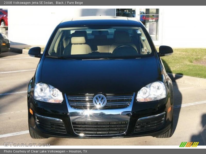 Black / Pure Beige 2008 Volkswagen Jetta SE Sedan