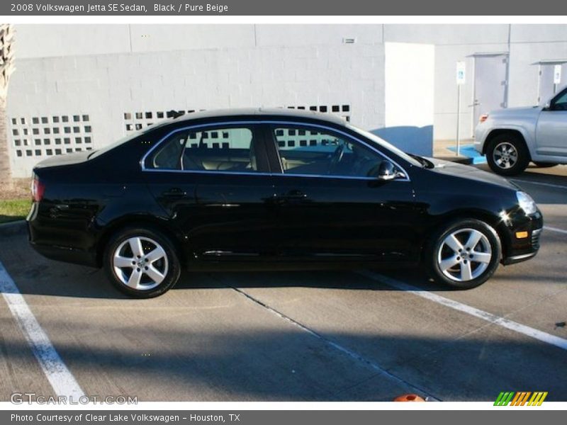 Black / Pure Beige 2008 Volkswagen Jetta SE Sedan