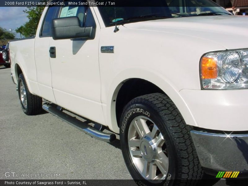 White Sand Tri-Coat / Tan 2008 Ford F150 Lariat SuperCab