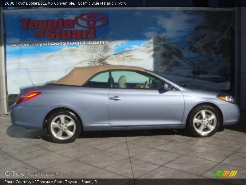 Cosmic Blue Metallic / Ivory 2008 Toyota Solara SLE V6 Convertible