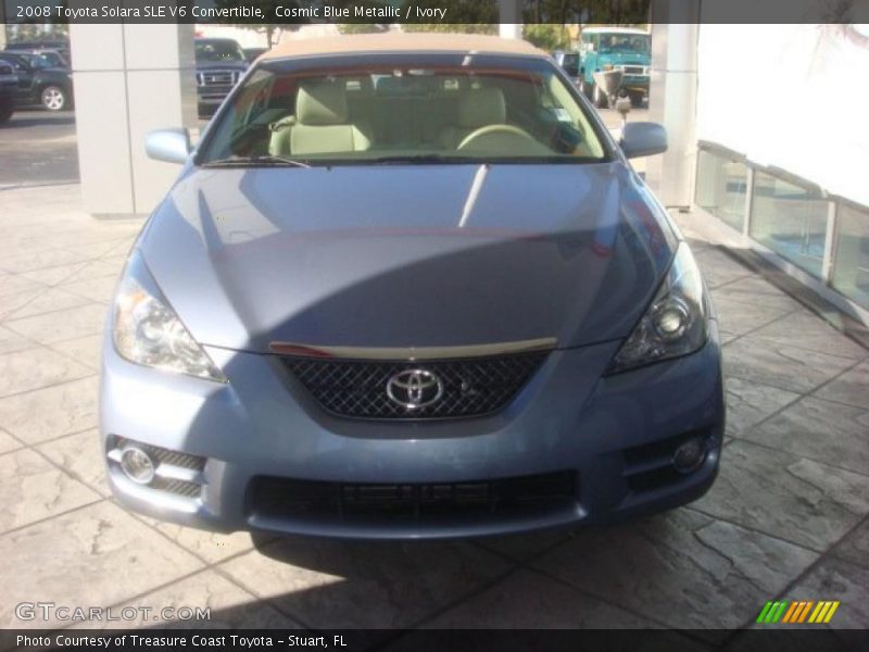 Cosmic Blue Metallic / Ivory 2008 Toyota Solara SLE V6 Convertible