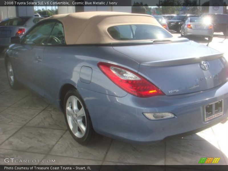 Cosmic Blue Metallic / Ivory 2008 Toyota Solara SLE V6 Convertible