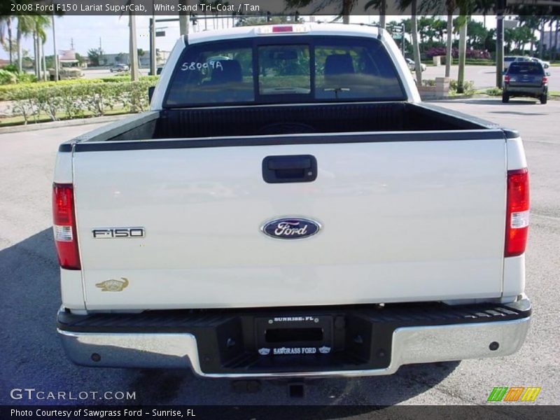 White Sand Tri-Coat / Tan 2008 Ford F150 Lariat SuperCab
