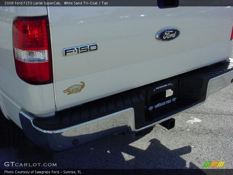 White Sand Tri-Coat / Tan 2008 Ford F150 Lariat SuperCab