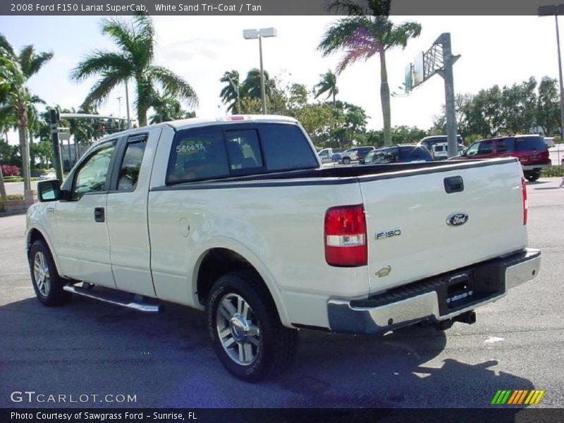 White Sand Tri-Coat / Tan 2008 Ford F150 Lariat SuperCab