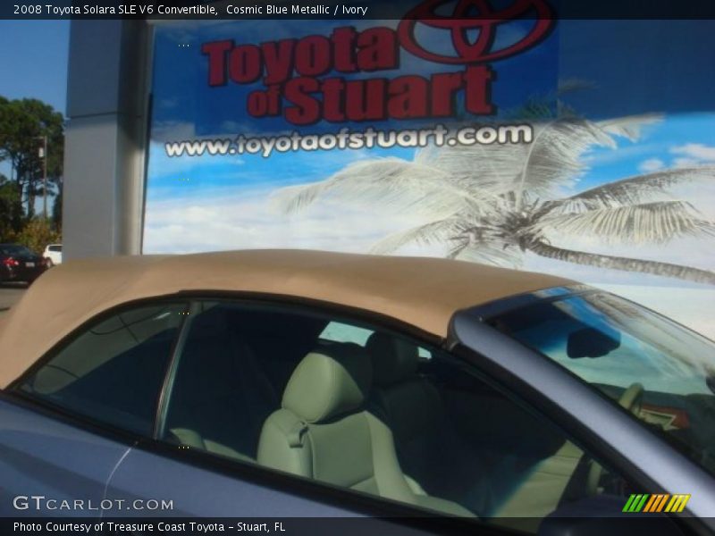 Cosmic Blue Metallic / Ivory 2008 Toyota Solara SLE V6 Convertible