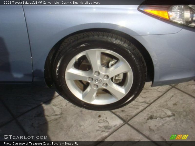Cosmic Blue Metallic / Ivory 2008 Toyota Solara SLE V6 Convertible