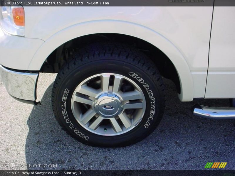 White Sand Tri-Coat / Tan 2008 Ford F150 Lariat SuperCab