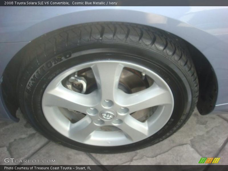Cosmic Blue Metallic / Ivory 2008 Toyota Solara SLE V6 Convertible