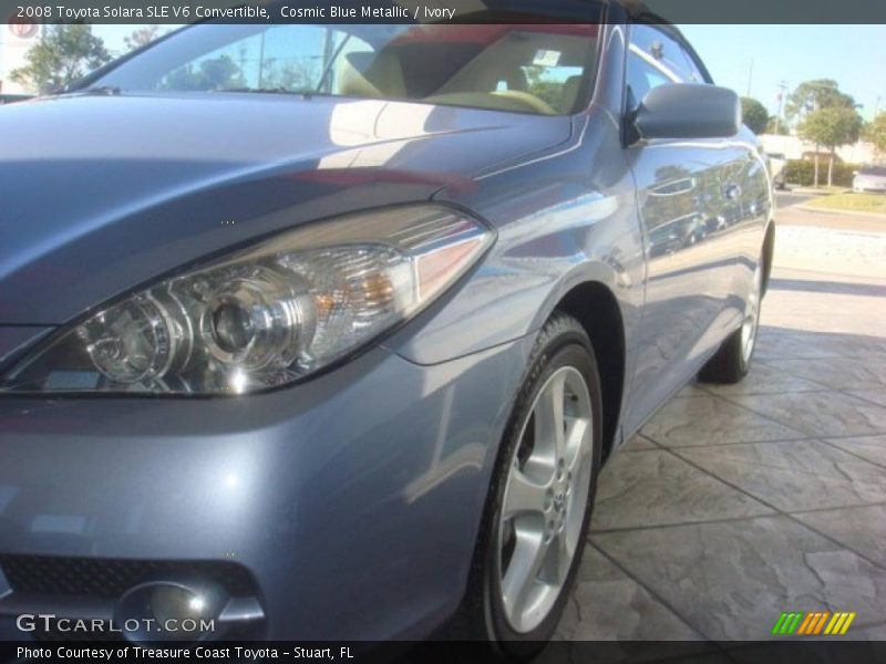 Cosmic Blue Metallic / Ivory 2008 Toyota Solara SLE V6 Convertible