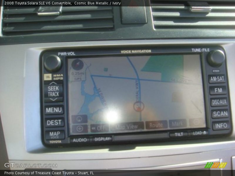 Cosmic Blue Metallic / Ivory 2008 Toyota Solara SLE V6 Convertible