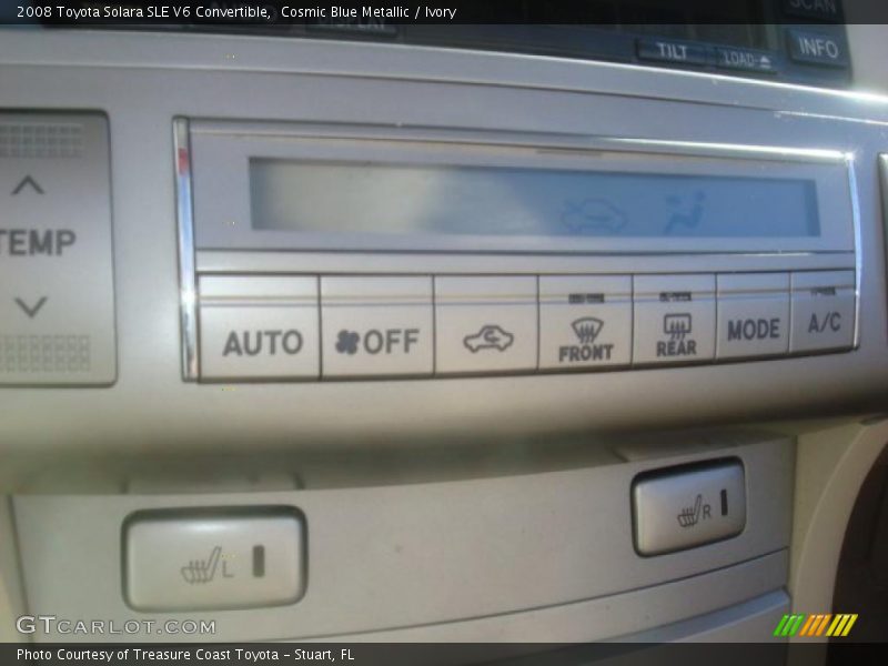 Cosmic Blue Metallic / Ivory 2008 Toyota Solara SLE V6 Convertible