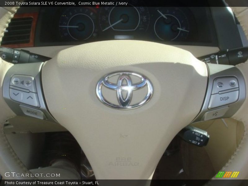 Cosmic Blue Metallic / Ivory 2008 Toyota Solara SLE V6 Convertible
