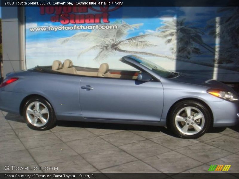 Cosmic Blue Metallic / Ivory 2008 Toyota Solara SLE V6 Convertible