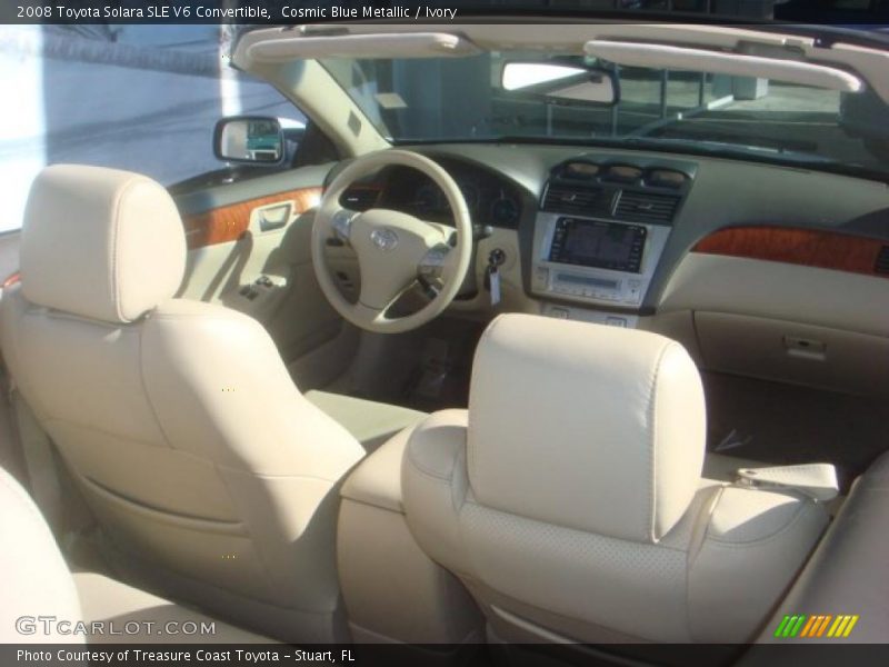 Cosmic Blue Metallic / Ivory 2008 Toyota Solara SLE V6 Convertible