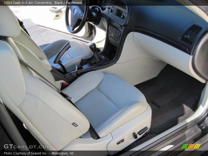 Black / Parchment 2004 Saab 9-3 Arc Convertible