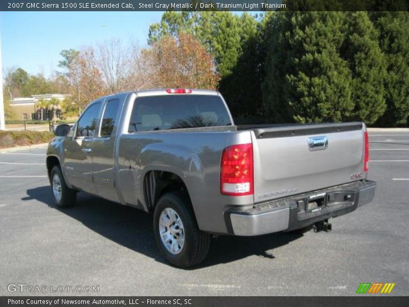 Steel Gray Metallic / Dark Titanium/Light Titanium 2007 GMC Sierra 1500 SLE Extended Cab