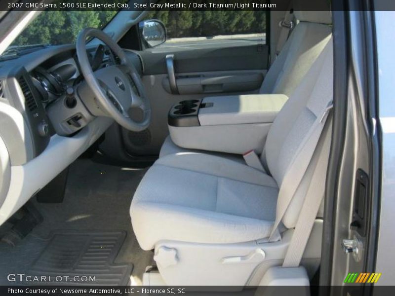 Steel Gray Metallic / Dark Titanium/Light Titanium 2007 GMC Sierra 1500 SLE Extended Cab