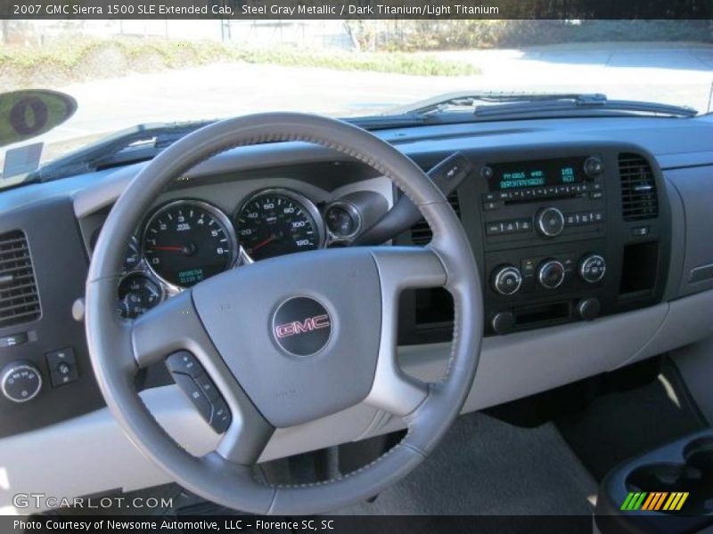 Steel Gray Metallic / Dark Titanium/Light Titanium 2007 GMC Sierra 1500 SLE Extended Cab