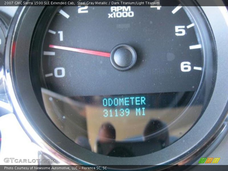 Steel Gray Metallic / Dark Titanium/Light Titanium 2007 GMC Sierra 1500 SLE Extended Cab