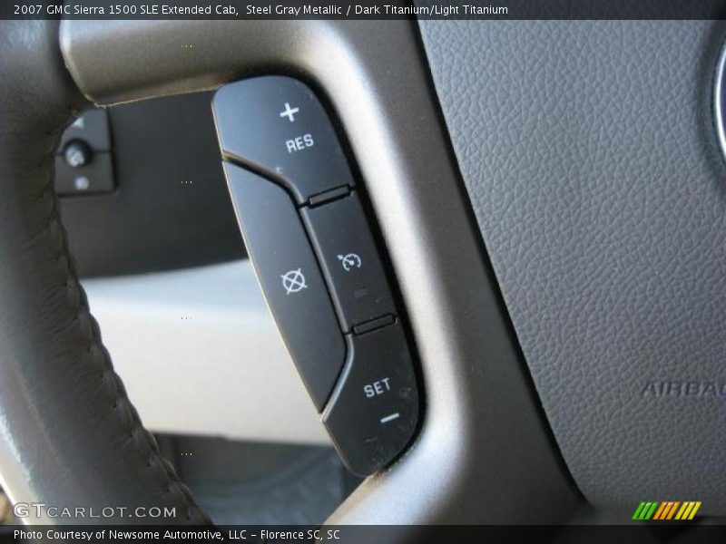 Steel Gray Metallic / Dark Titanium/Light Titanium 2007 GMC Sierra 1500 SLE Extended Cab