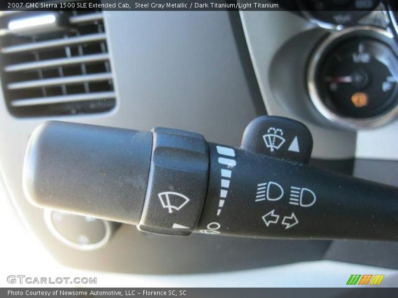 Steel Gray Metallic / Dark Titanium/Light Titanium 2007 GMC Sierra 1500 SLE Extended Cab