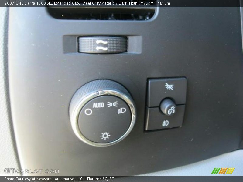 Steel Gray Metallic / Dark Titanium/Light Titanium 2007 GMC Sierra 1500 SLE Extended Cab