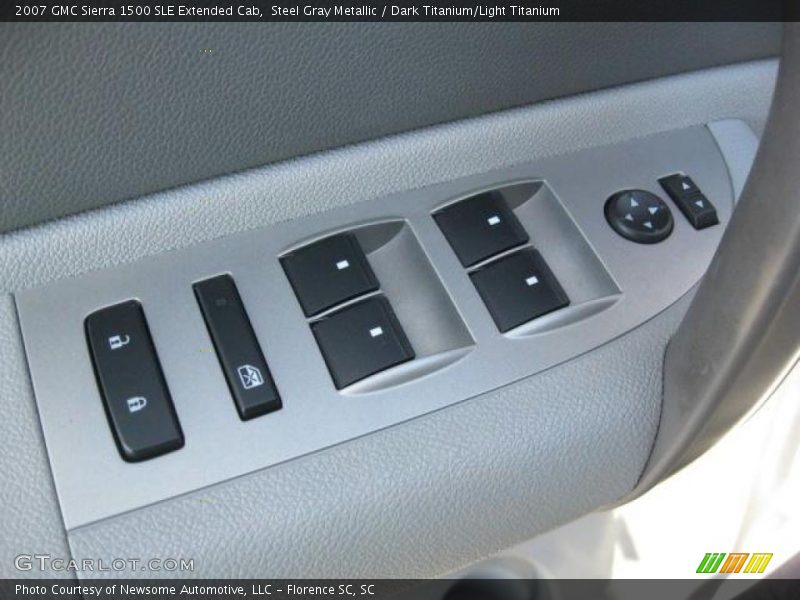 Steel Gray Metallic / Dark Titanium/Light Titanium 2007 GMC Sierra 1500 SLE Extended Cab