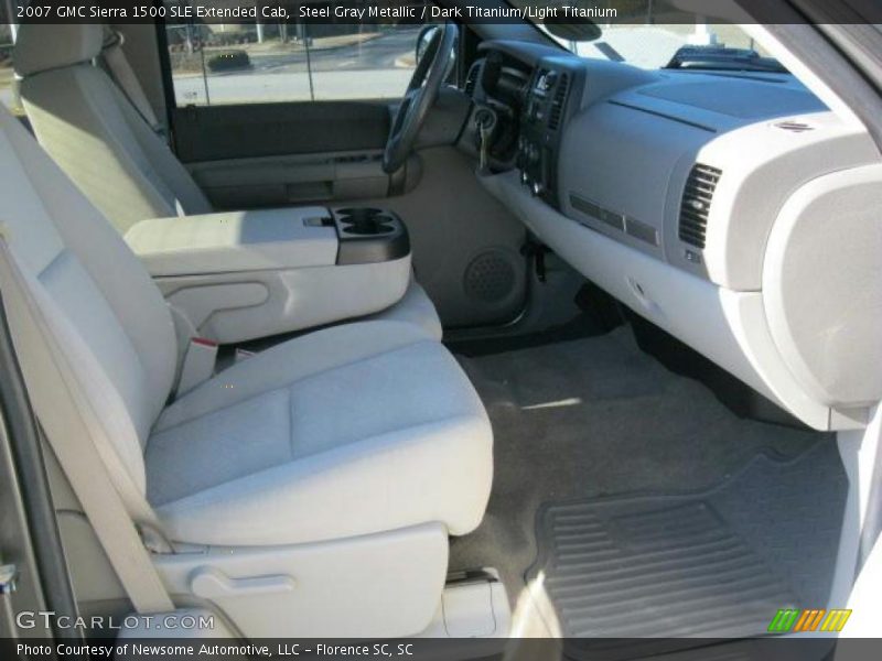 Steel Gray Metallic / Dark Titanium/Light Titanium 2007 GMC Sierra 1500 SLE Extended Cab