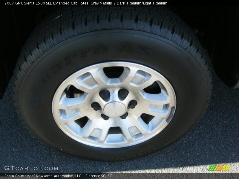 Steel Gray Metallic / Dark Titanium/Light Titanium 2007 GMC Sierra 1500 SLE Extended Cab