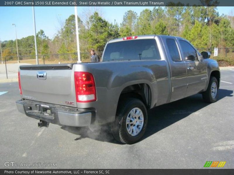 Steel Gray Metallic / Dark Titanium/Light Titanium 2007 GMC Sierra 1500 SLE Extended Cab