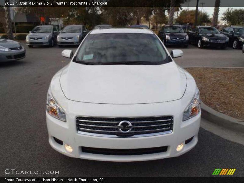 Winter Frost White / Charcoal 2011 Nissan Maxima 3.5 S