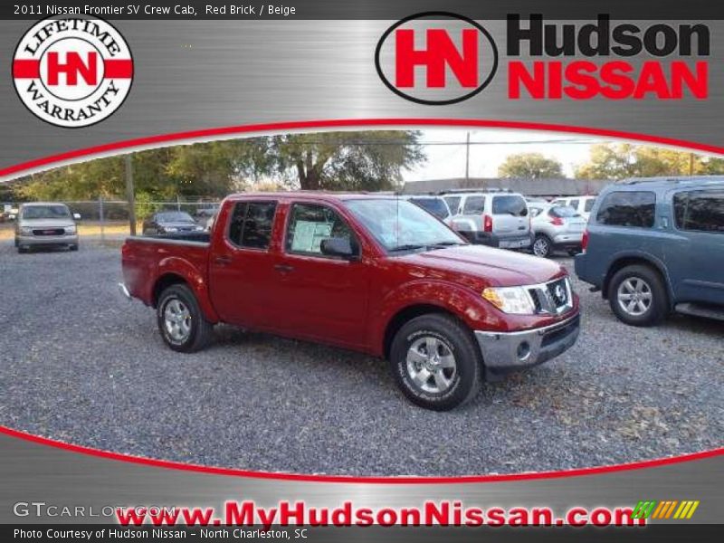 Red Brick / Beige 2011 Nissan Frontier SV Crew Cab
